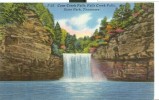 USA – United States – Cane Creek Falls, State Park, Tennessee, Unused Linen Postcard [P6382] - Andere & Zonder Classificatie