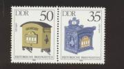 DDR ** 2924 - 2927 WZd 623 Briefkästen Zusammendruck Ungefaltet - Se-Tenant