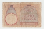 Morocco 5 Francs 14-11- 1941 VG P 23Ab 23A B - Marruecos