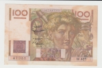France 100 Francs 1952 CRISP Banknote P 128d 128 D - 100 F 1945-1954 ''Jeune Paysan''