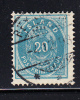 Iceland Scott #17 Used 20a Blue - Oblitérés