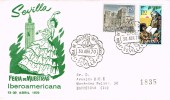 Carta Certificada SEVILLA 1970. Feria Muestras Iberoamericana - Storia Postale