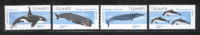 ICELAND ISLAND 1999 MARINE ANIMALS WHALES & DOLPHINS SERIES 1 SET OF 4 NHM (**) SEA LIFE - Wale