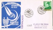 Carta Certificada RIBADESELLA 1959. Piraguismo. Canoa - Canoë