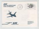 France First SAS Airbus Flight Paris - Copenhagen 1-4-1980 - Storia Postale