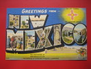 New Mexico >Greetings From New Mexico Zia Sun Symbol  Linen ==   == Ref 271 - Other & Unclassified