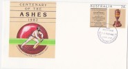 1982   Centenary Ofthe Ashes, Cricket  FDI Cancel  Envelope 048 - Interi Postali