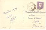 N°689 ST JEAN PIED DE PORT      Vers   SAINTES  Le    27 JUILLET 1945 - Lettres & Documents