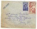 Timbre COTE D'IVOIRE  Par Avion 1948 E Vers PARIS - Other & Unclassified