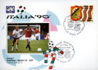 CALCIO FIFA WORLD CUP ITALIA 1990 FDC CAGLIARI BIS - 1990 – Italy