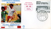 CALCIO FIFA WORLD CUP MEXICO 1986 FDC POLONIA MAROCCO - 1986 – Mexico