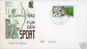 SPORT  TIRO CON ARCO GERMANIA 1982 FDC - Bogenschiessen
