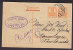 Deutsches Reich Postal Stationery Ganzsache Entier JOSEPH ZEPP, AACHEN 1920 Germania Overprinted Antwort Karte - Tarjetas