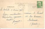 N°716A   LA ROCHELLE           Vers  BORDEAUX     Le    26 FEVRIER1948 - Storia Postale