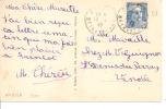 N°718A   PUTEAUX          Vers    ST DENIS DU PERRAY      Le    10 AVRIL1947 - Storia Postale