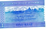 BILLET CENTRAL BANK OF MYANMAR 1 ONE KYAT...... VOIR SCANNER - Myanmar