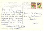 N°1230A+1232  LA TRANCHE                Vers    POITIERS   Le    01 JUILLET1961 - Lettres & Documents