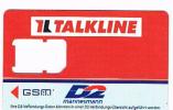 GERMANIA (GERMANY) - D2MANNESMANN  (SIM GSM ) -  IL TALKLINE - USED WITHOUT CHIP - RIF. 5861 - [2] Prepaid