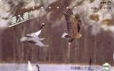 JAPON AIGLE EAGLE GRUE CRANE  SUPERBE - Eagles & Birds Of Prey