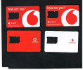 GERMANIA (GERMANY) - VODAFONE (SIM GSM ) -  LOT OF 4 DIFFERENT   - USED WITHOUT CHIP - RIF. 5872 - Cellulari, Carte Prepagate E Ricariche