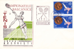 Romania  Cover With Special Cancell,tennis 1977,Balkanic Championship,very Rare. - Tenis
