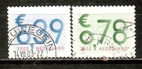 Nederland 2002  Numerals  (o) Mi.2024-2025 - Usados