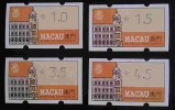 Macao/Macau  ATM Frama Stamps Set Architectuer Type B - Automatenmarken [ATM]
