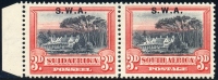 South West Africa 1927-30. 3d Black And Red (p14x13½ Down). SACC 84a**, SG 61b**. - Afrique Du Sud-Ouest (1923-1990)