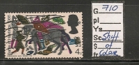 UK - Variety  SG 710 -  Showing Shift Of Color GREY - USED - Abarten & Kuriositäten