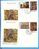 Painting, Impressionism 1985  Romania FDC 2X First Day Cover - Impressionisme