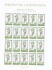 Liechtenstein 1993 N° 1012 ** Feuilles De 20 Timbres Luxes. - Nuovi