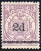 Transvaal 1887. 2d On 3d Mauve (p12½x12). SACC 199*, SG 194*. - Transvaal (1870-1909)