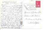 N°1892    BELLE FLAMME    CANNES  Vers   COGNAC Le    13 MAI 1977 - Lettres & Documents