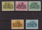 Nederland 1952 Nvph Nr 596-600, Mi Nr 601 - 605  Kinderzegels Met Plakker - Ungebraucht