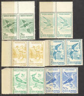 Rumänien; 1991; Michel 4642/51 **; Vögel, Faune, Oiseaux, Water Birds, Doppelt, Rand Und Eckstück - Neufs