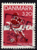 DANEMARK   N° 948    Oblitere   Football  Soccer  Fussball  1989 - Usati