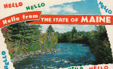 Hello From The State Of Maine - Greetings Souvenir - Unused - Good Condition - Other & Unclassified