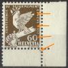 Friedensmarke, 60 Rp.braun   "brauner Strich"      1932 - Errors & Oddities