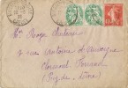 Carta BUSSIERS (Creuse) 1928. Ambulant Bussiers- ....dise - Lettres & Documents