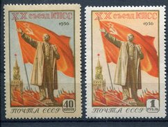 RUSSIA YR 1956,SC 1797-98,MI 1805-06,MNH **,20th CONGRESS OF CPSU - Neufs
