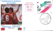 CALCIO FIFA WORLD CUP MEXICO 1986 FDC MAROCCO PORTOGALL - 1986 – México