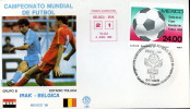 CALCIO FIFA WORLD CUP MEXICO 1986 FDC IRAK BELGIO - 1986 – Mexico