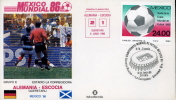 CALCIO FIFA WORLD CUP MEXICO 1986 FDC GERMANIA SCOZIA - 1986 – Mexico