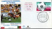 CALCIO FIFA WORLD CUP MEXICO 1986 FDC POLONIA PORTOGALL - 1986 – Mexique