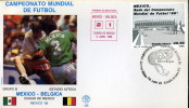 CALCIO FIFA WORLD CUP MEXICO 1986 FDC MESSICO BELGIO - 1986 – Messico