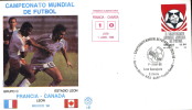 CALCIO FIFA WORLD CUP MEXICO 1986 FDC FRANCIA CANADA - 1986 – Messico