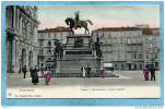 TORINO  -  Piazza  E  Monumento  A  Carlo  Alberto  -  TRES BELLE CARTE PRECURSEUR ANIMEE  - - Piazze