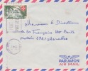 MARCOPHILIE - PORT GENTIL - GABON - 1957 - COLONIES - A.E.F - N°237 - AVION - LETTRE - FLAMME - Other & Unclassified