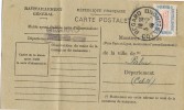Tarjeta Ravitaillement BEGARD (Cotes Du Nord) 1946. Timbre Service 15A. Abastecimiento - Brieven & Documenten