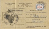 Tarjeta Ravitaillement PLESTIN Les GREVES (Cotes Du Nord) 1946. Timbre Service 15A. Abastecimiento - Brieven & Documenten